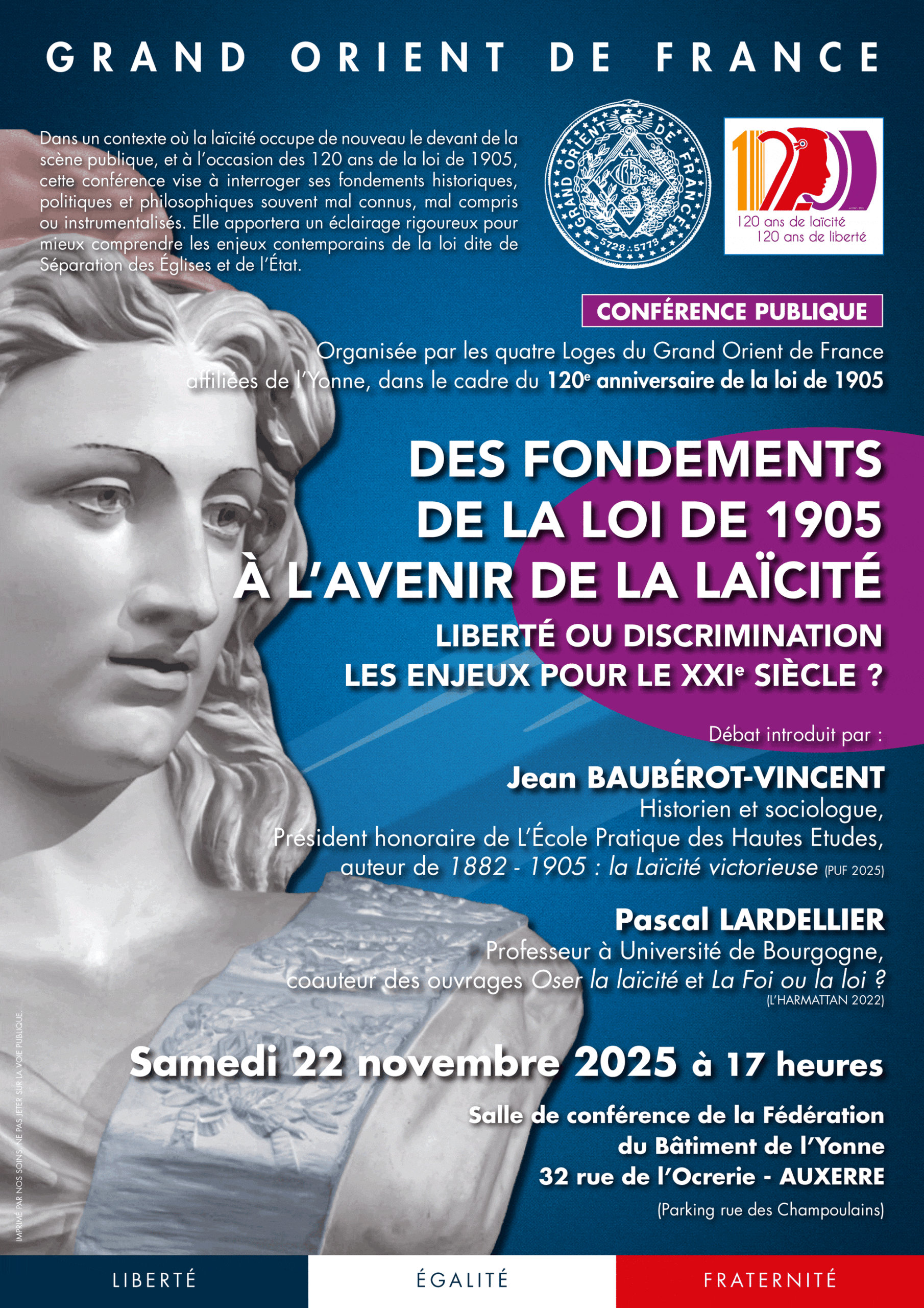 Des fondements de la loi de 1905 à l’avenir de la laïcité